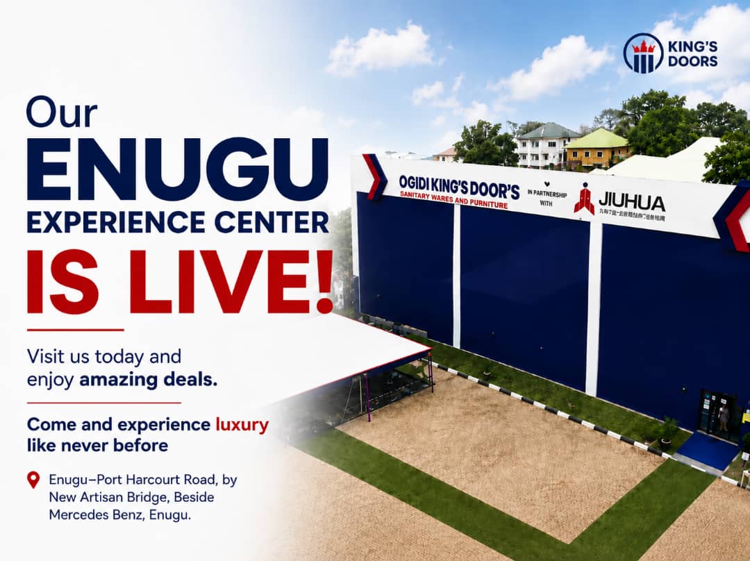 TGIF DEALS!|||Top Deals on Premium WCs|||2% Referral Commission|||FREE DELIVERY!|||Turn your Network into Income|||Enugu, We Are Now Open.|||Secure Your Home with Confidence|||Download the King's Doors App Today|||One Partnership. Endless Security.