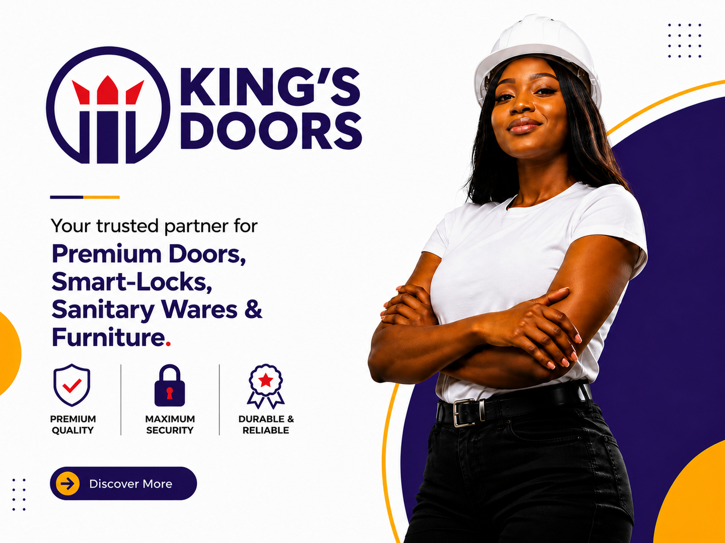 TGIF DEALS!|||Top Deals on Premium WCs|||2% Referral Commission|||FREE DELIVERY!|||Turn your Network into Income|||Enugu, We Are Now Open.|||Secure Your Home with Confidence|||Download the King's Doors App Today|||One Partnership. Endless Security.