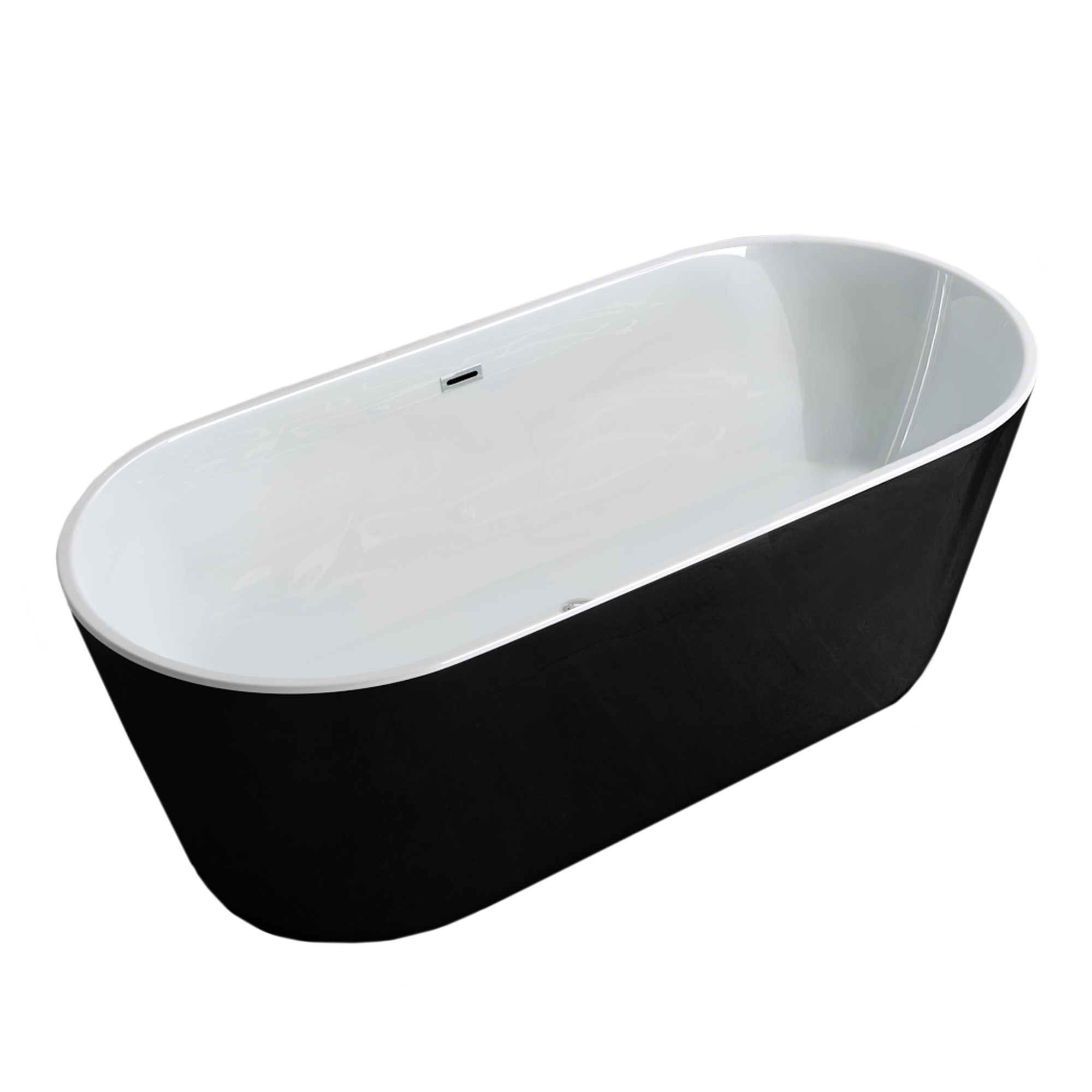 HARMONY BLACK ACRYLIC BATH