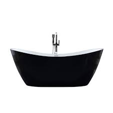 HARMONY BLACK ACRYLIC BATH