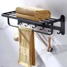 BLACK TOWEL RAIL
